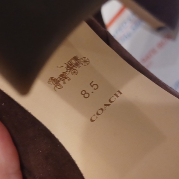 NEW Coach Carter Brown "Maple" Suede Pointed Toe High Heel Bootie - Picture 16 of 16